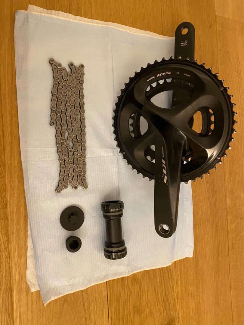 Shimano 105 50 t34t・チェーン・bbセット