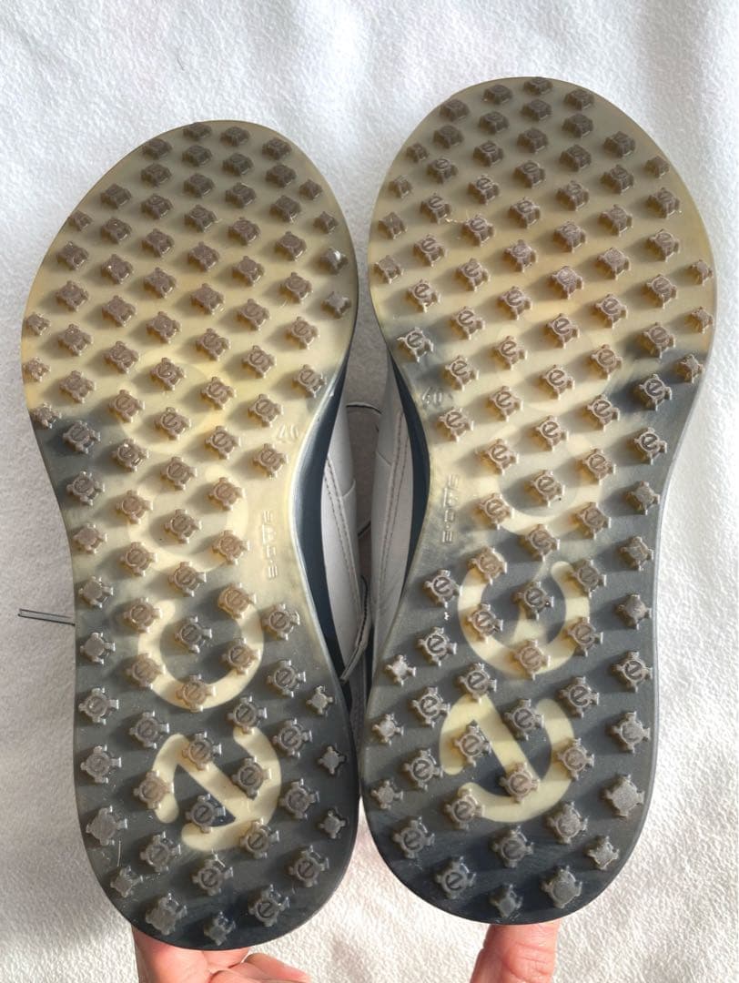 ecco ゴアテックス　ゴルフシューズ　ホワイト　サイズ25.5