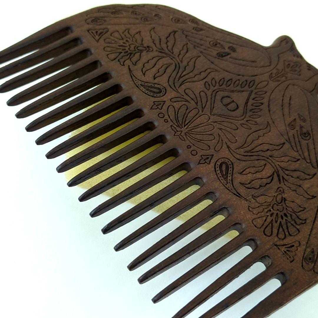 クリスチャンディオール ロゴ入り コーム くし ブラウン ウッド【美品】