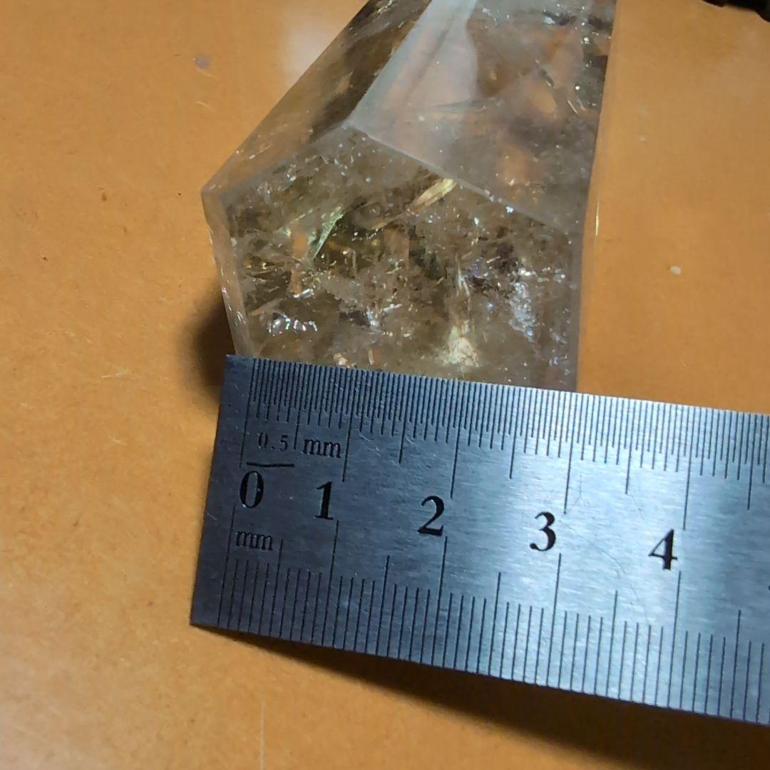 299g 虹　シトリン ポイント クラスター Point 柱 ポイントgi5