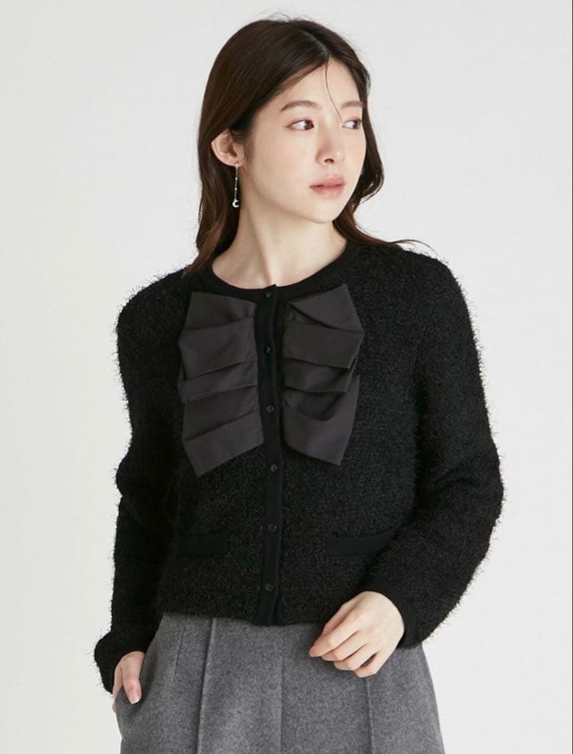 CELFORD ダブルリボンニットジャケット　今季新品タグ付き