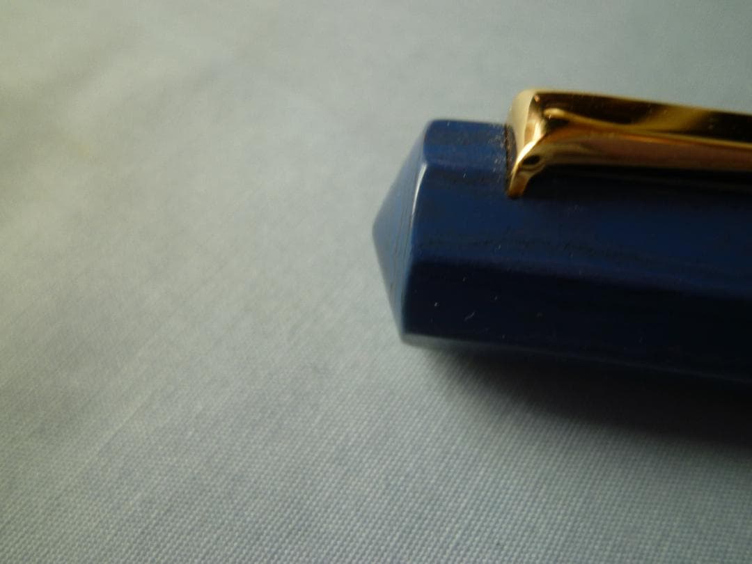 Santini　Nonagon　18K M　独逸製ブルーエボナイト軸