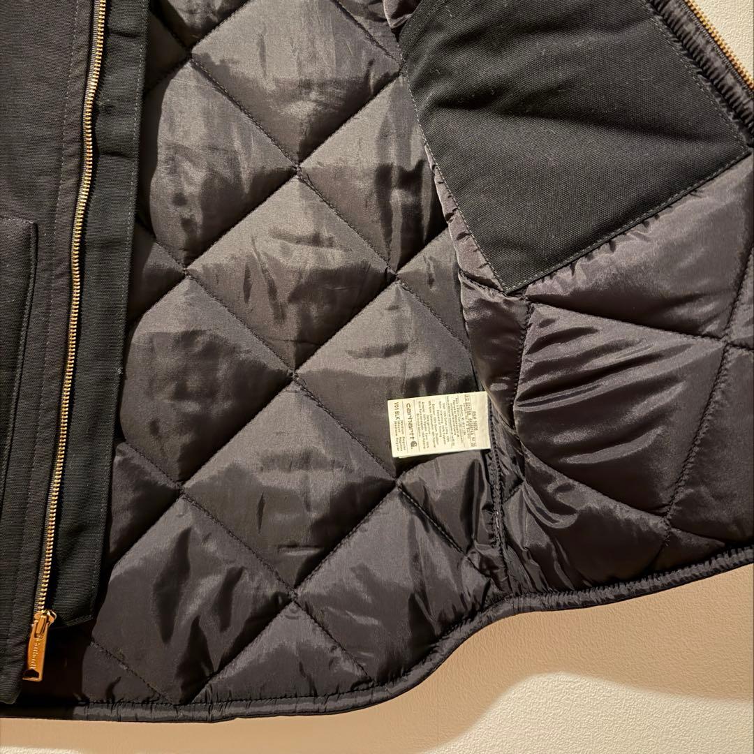 極美品Carhartt カーハート ダックベスト M 黒 メキシコ製