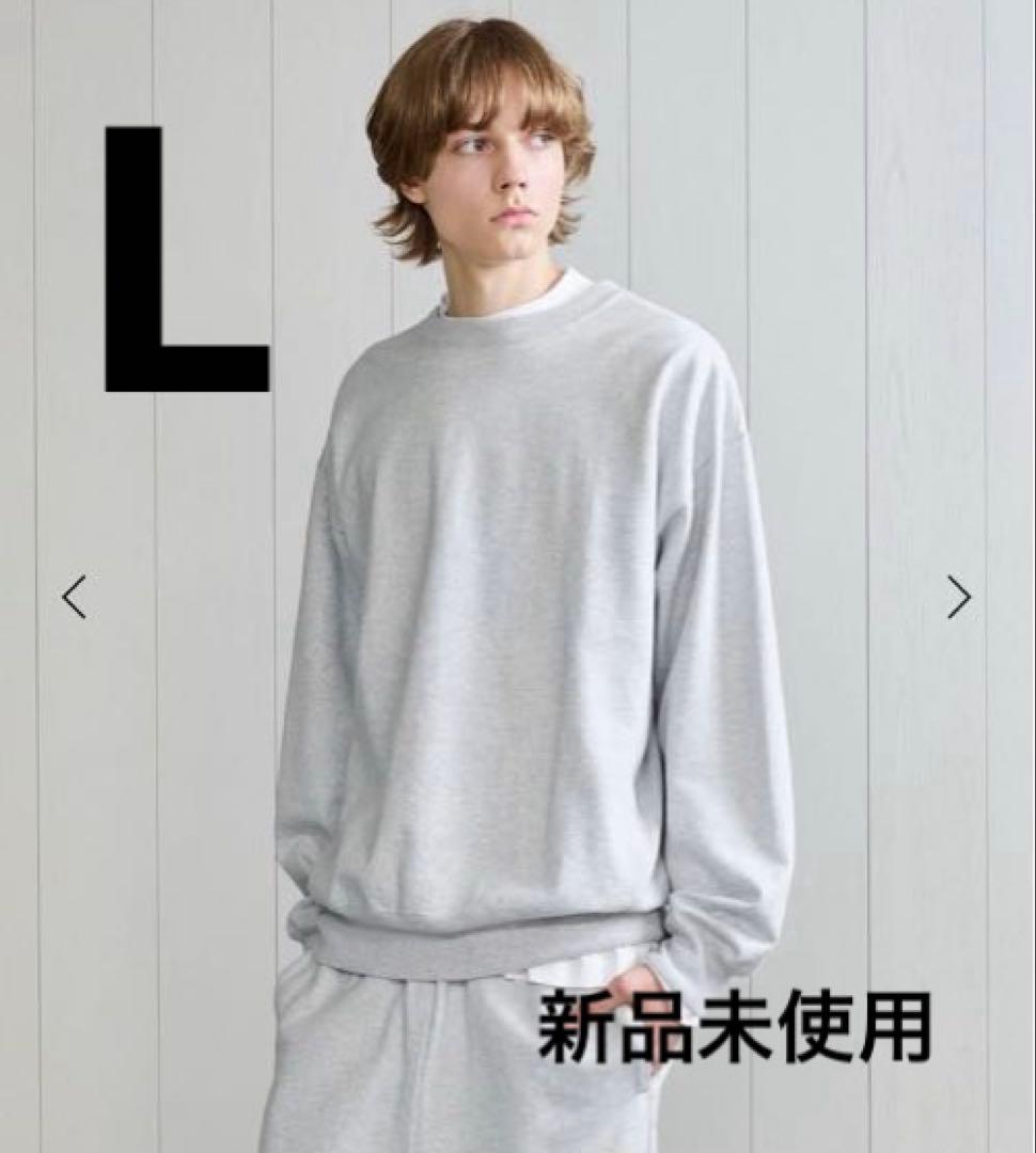 H BEAUTY&YOUTH クラシック スウェットクルーネック　Lサイズ