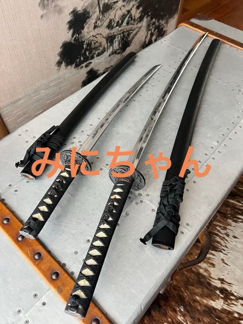 日本刀 2本セット 黒色 模造刀 大小セット