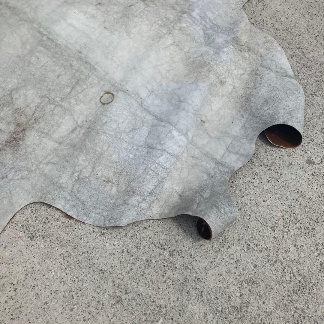 ヴィンテージ 大型 カウラグ 牛毛皮 敷物 絨毯 ラグマット アンティーク古道具