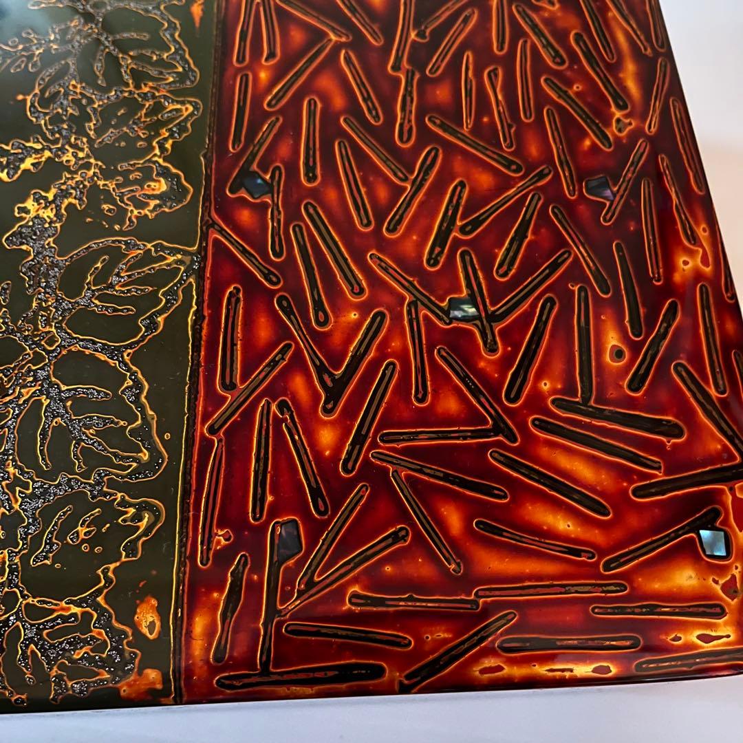 【美品】加福太治郎商店　宋州作　若狭塗螺鈿文庫 　漆塗 漆器 　伝統工芸品　在銘