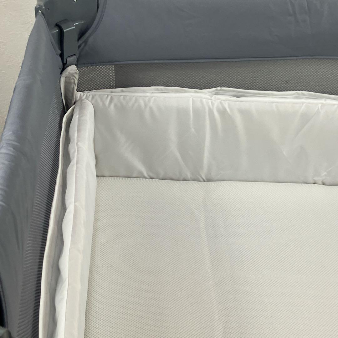 【極美品・良品】アップリカ ココネルエアーベビーベッド グレーベアー
