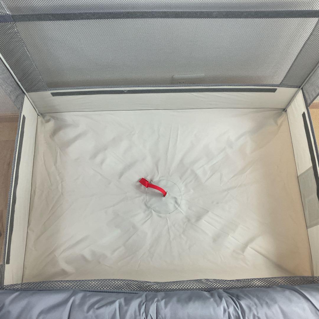 【極美品・良品】アップリカ ココネルエアーベビーベッド グレーベアー