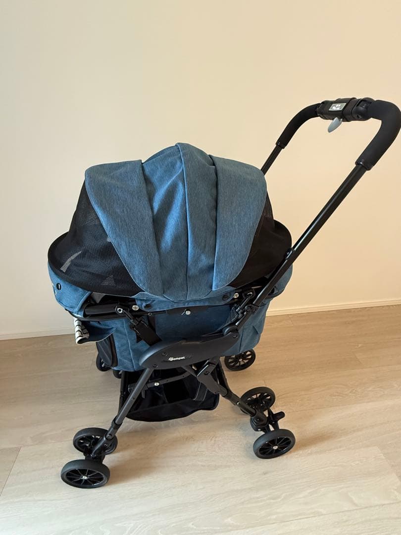 コムペット ペットカート ミリミリEGロング　デニムブルー