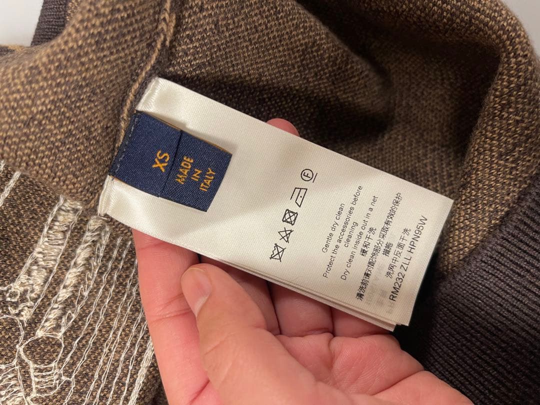 【⭐︎値下げ中】ルイヴィトン 刺繍 モノグラム クルーネック ニット 美品