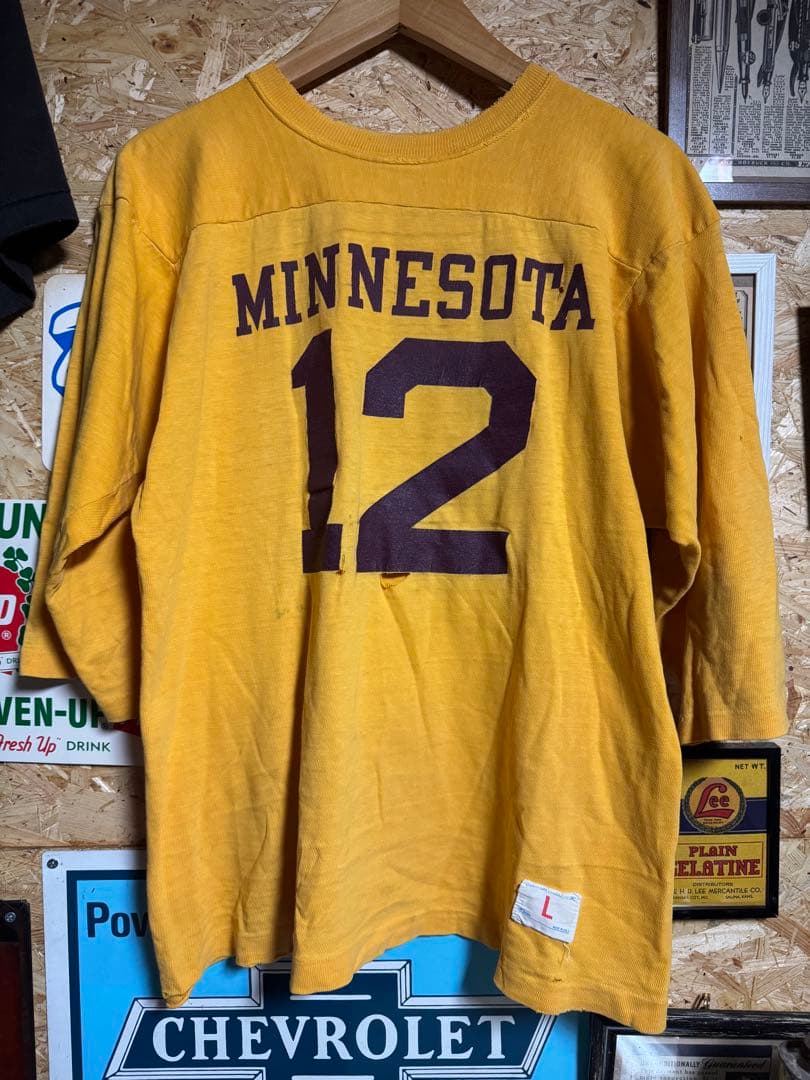 チャンピオン　バータグ　フットボールtシャツ 70s