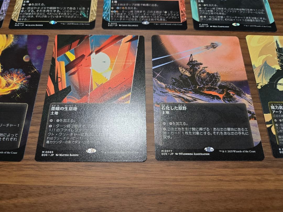 17枚セット【ボーダーレス】エルドラージの寺院　墨蛾の生息地　石化した原野