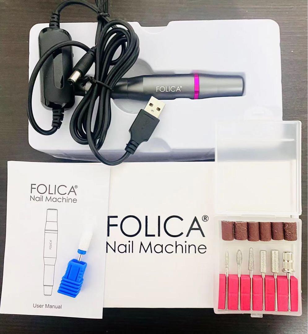 ジェルネイル　ネイルマシーン　ダストコレクター　グレー　プチプラ　フォリカ