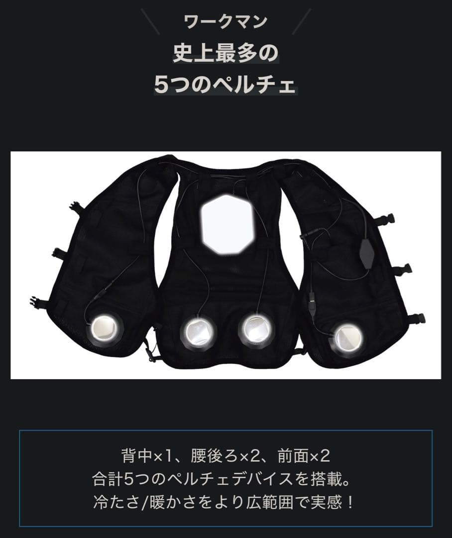 2025最新モデル WindCore PROモデル クールベスト 冷暖房機能付き