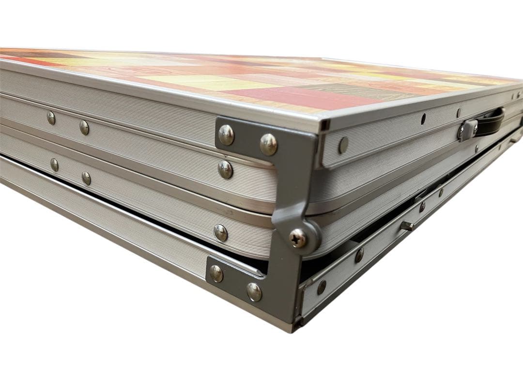 美品♡Colemanコールマン♡ナチュラルモザイクリビングテーブル180cm