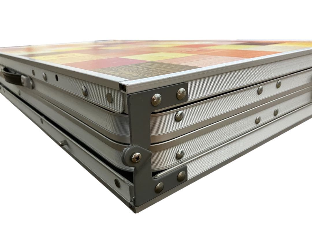 美品♡Colemanコールマン♡ナチュラルモザイクリビングテーブル180cm