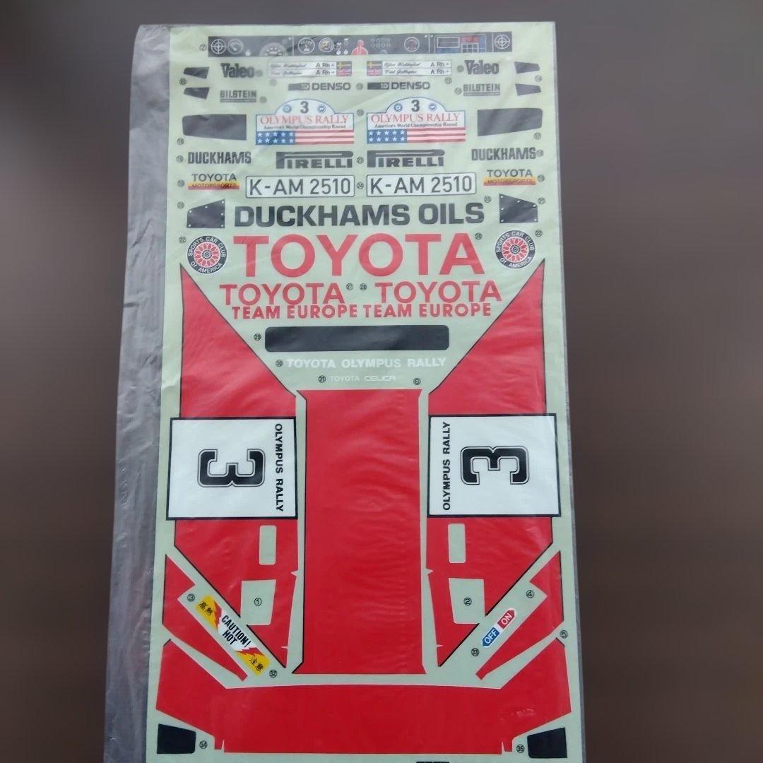 麻*キ様 希少　タミヤ 1/12 RC トヨタセリカ Gr.B デカール