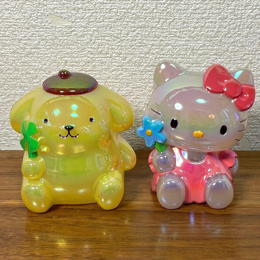 サンリオ　ぴかぴかオルゴール　2種セット　 キティ、ポムポムプリン　2000年製