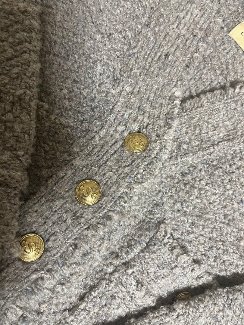 Curensology（カレンソロジー）/ツイーディヤーンニットカーディガン