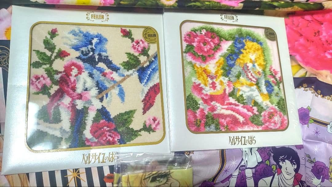 ベルサイユのばら　FEILER　アナスイ等　限定（完売品）のハンカチ　５点セット