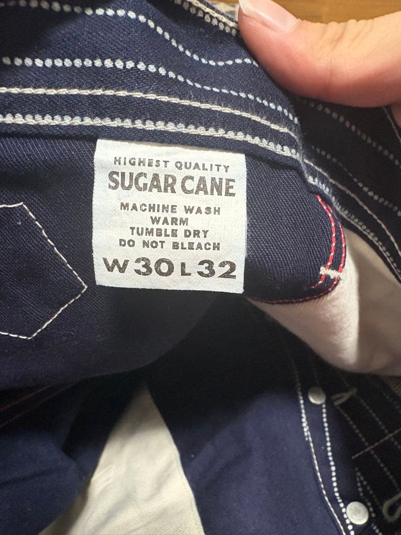 東洋　sugar cane ウォバッシュ　ストライプパンツ