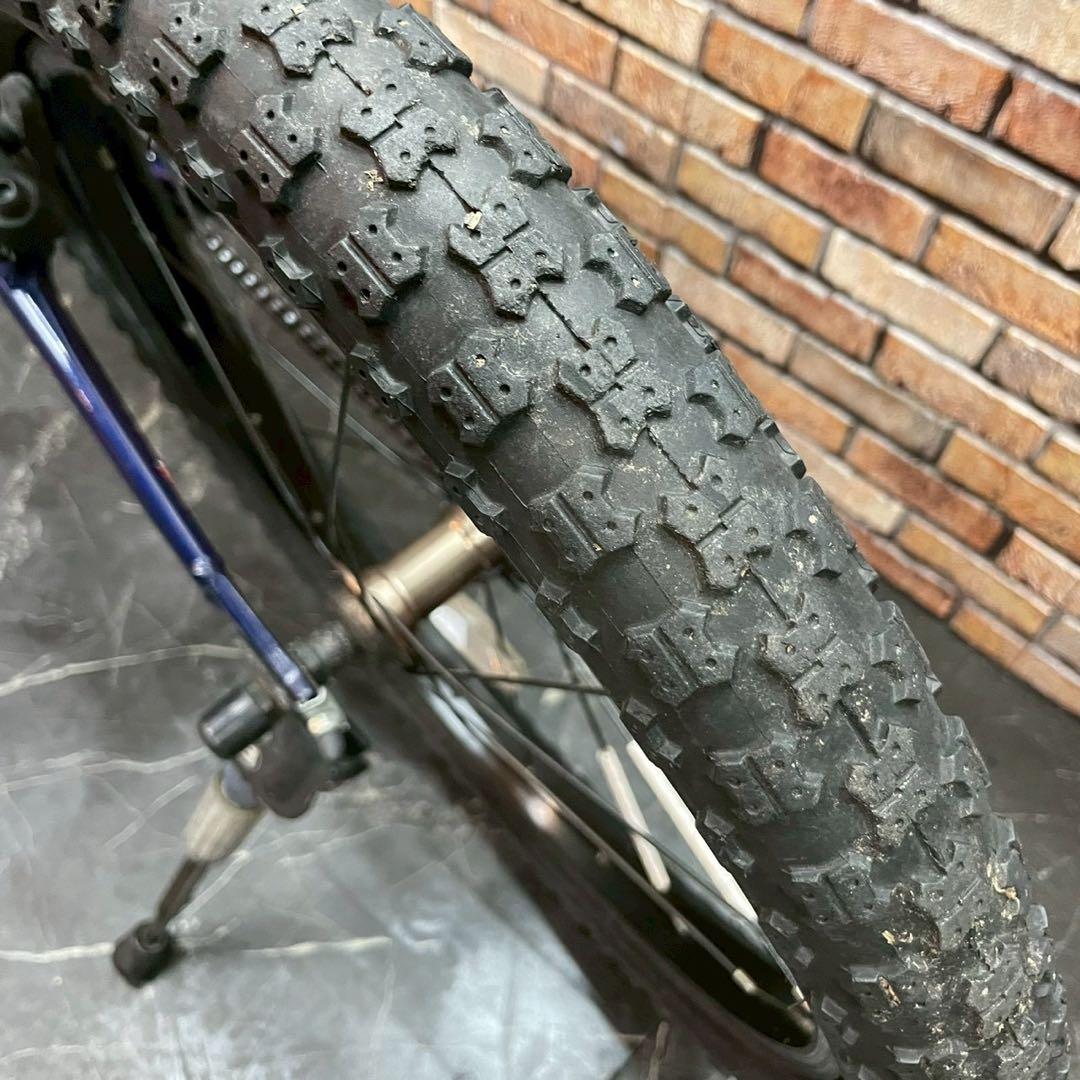 【74】子供用自転車 子供車 ヨツバサイクル ブルー 20インチ シングル