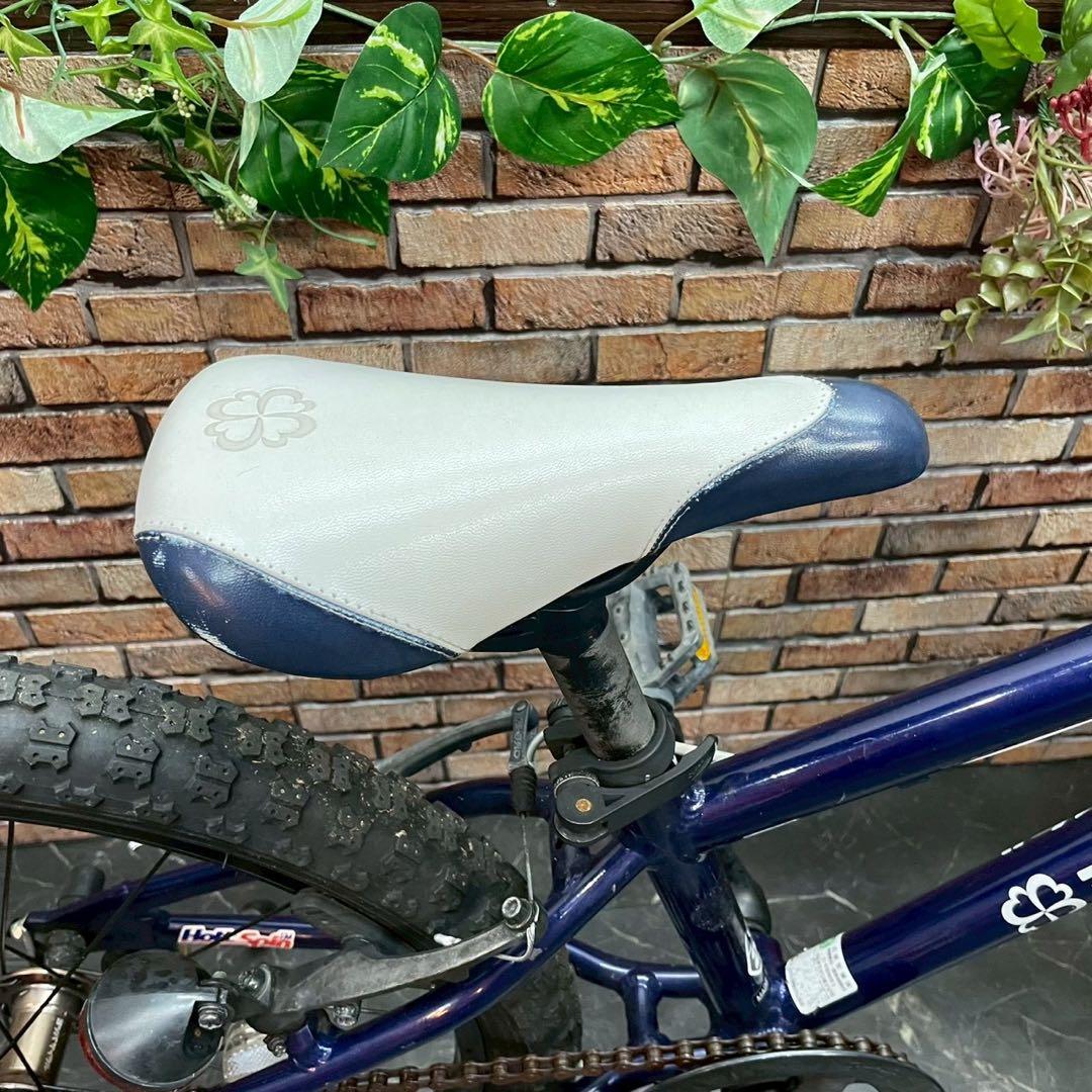 【74】子供用自転車 子供車 ヨツバサイクル ブルー 20インチ シングル