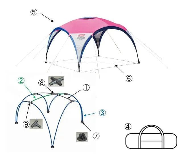 コールマン パーティーシェード300 サイドウォール一つ付き