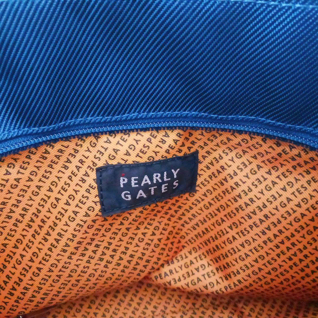 未使用級✨PEARLY GATES ネイビー カートバッグ ゴルフ　ロゴ刺繍