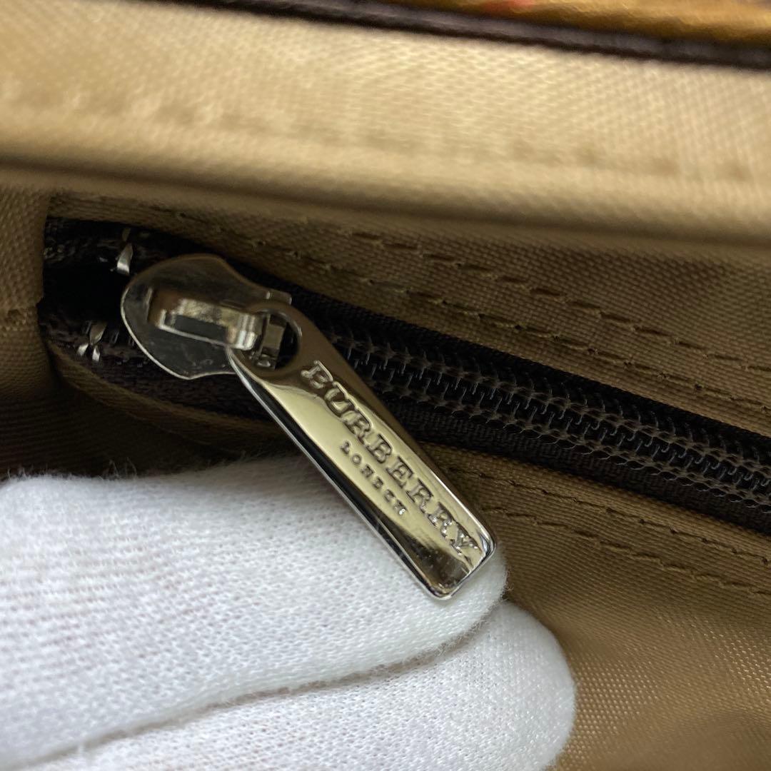 未使用 Burberry バーバリーブルーレーベル ノバチェック ハンドバッグ