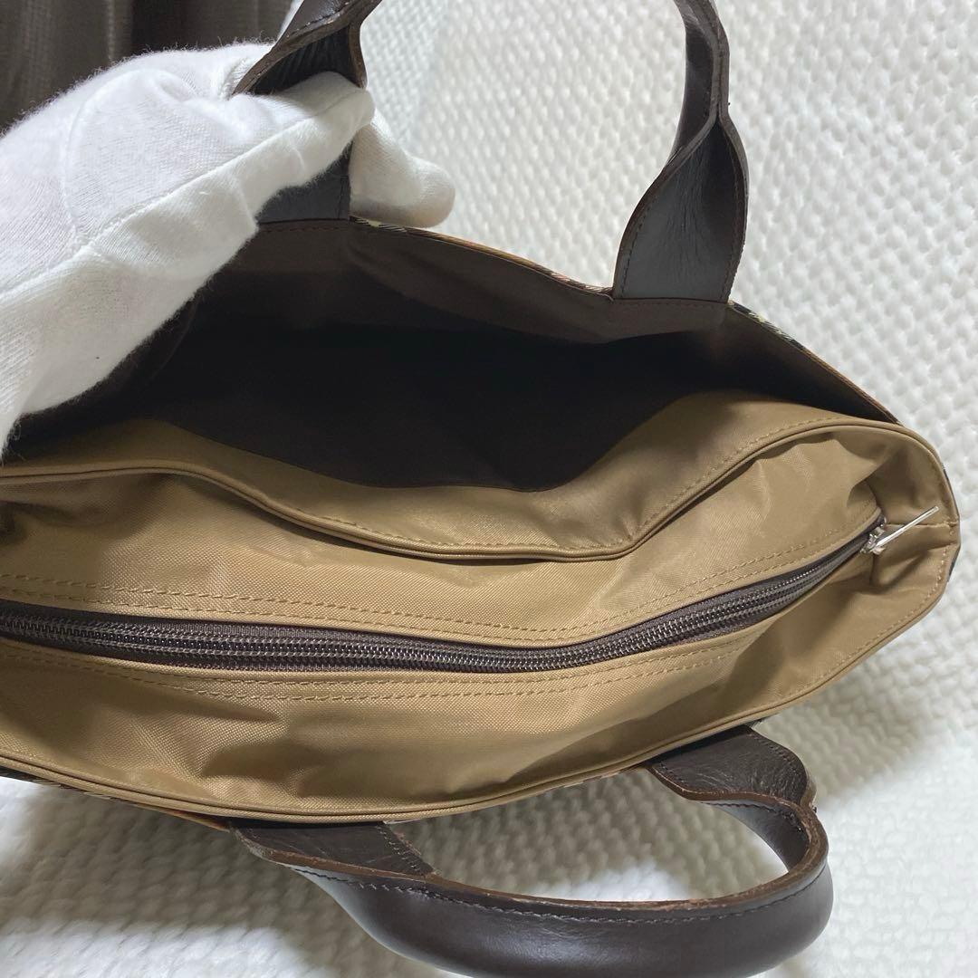 未使用 Burberry バーバリーブルーレーベル ノバチェック ハンドバッグ