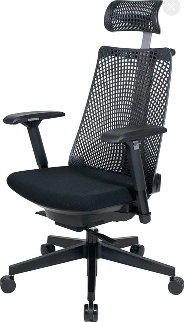 サリダ YL9G ブラック　グレーオフィスチェア