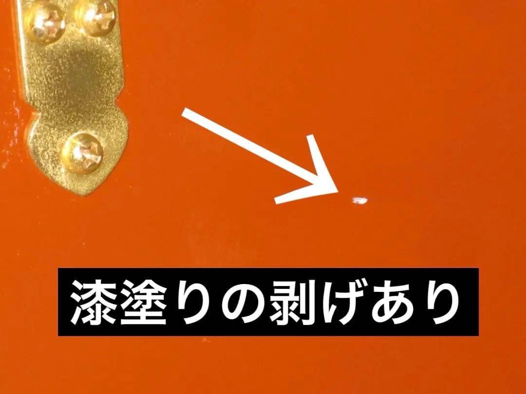 廃番品　メイクボックス 小　紀州塗り　根来塗　鏡台　コスメボックス