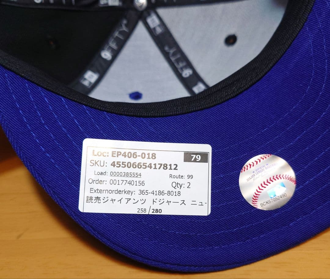 読売ジャイアンツ＆ドジャース ニューエラTG 9FIFTY キャップ新品未使用品