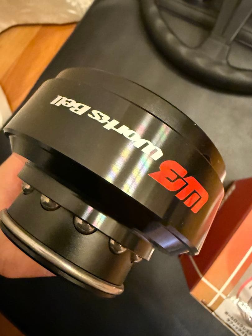 ワークスベル ラフィックス2 ステアリング ボス ブラック