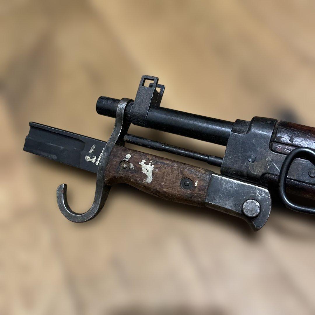 中田商店、タナカ製？九九式短小銃　実物ストック　銃剣付き　警察予備隊