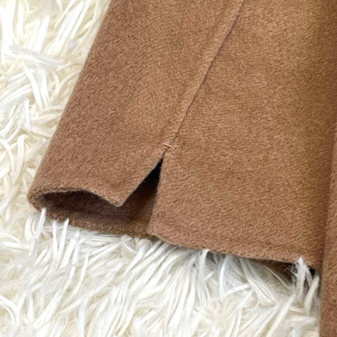 'S MaxMara クチートアマーノ アンゴラ混 ワンピース 42 キャメル
