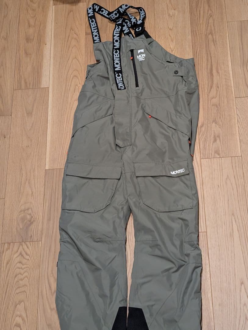 MONTEC スノーボード ビブパンツ Lサイズ　グリーン