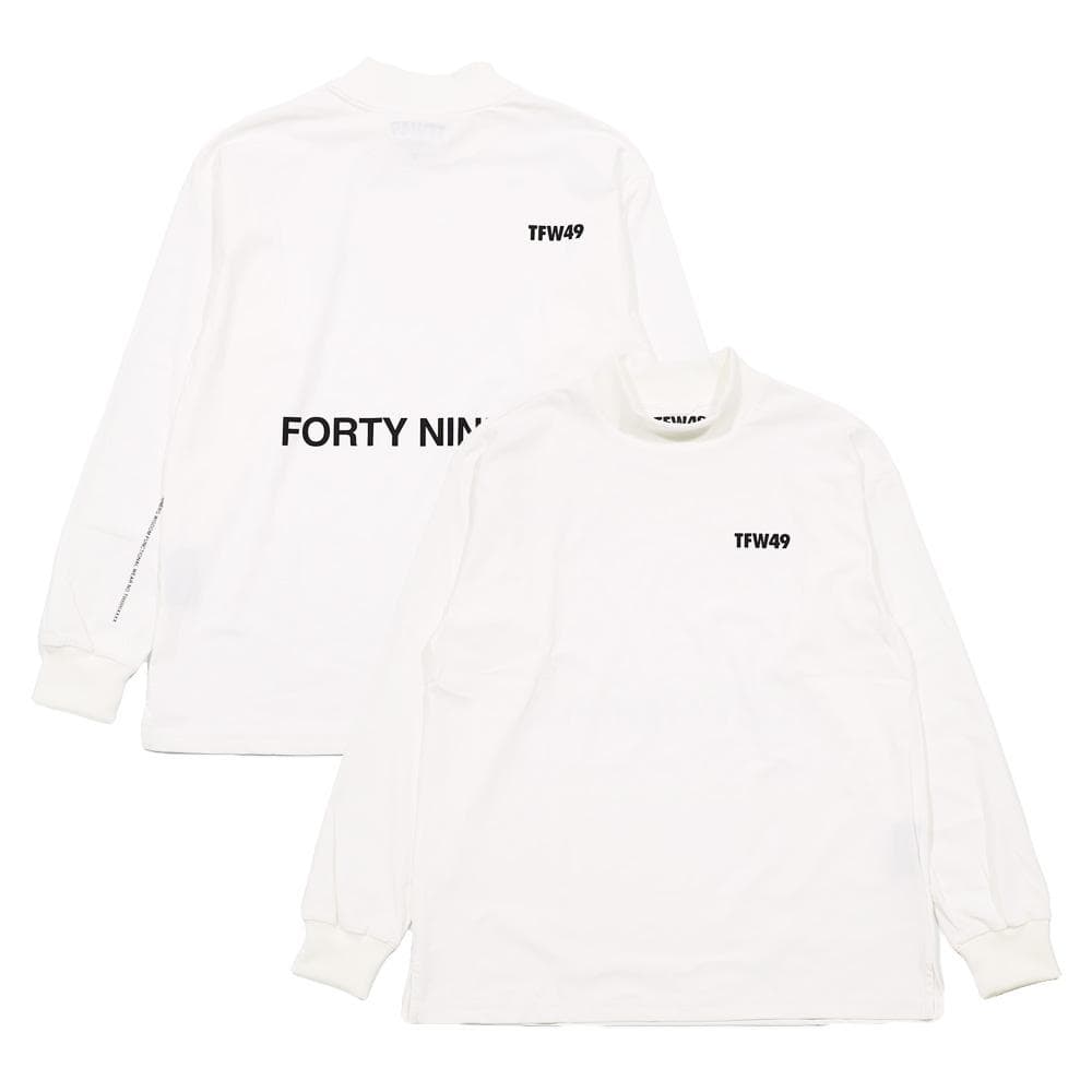 新品☆TFW49☆モックネック ロングスリーブTee