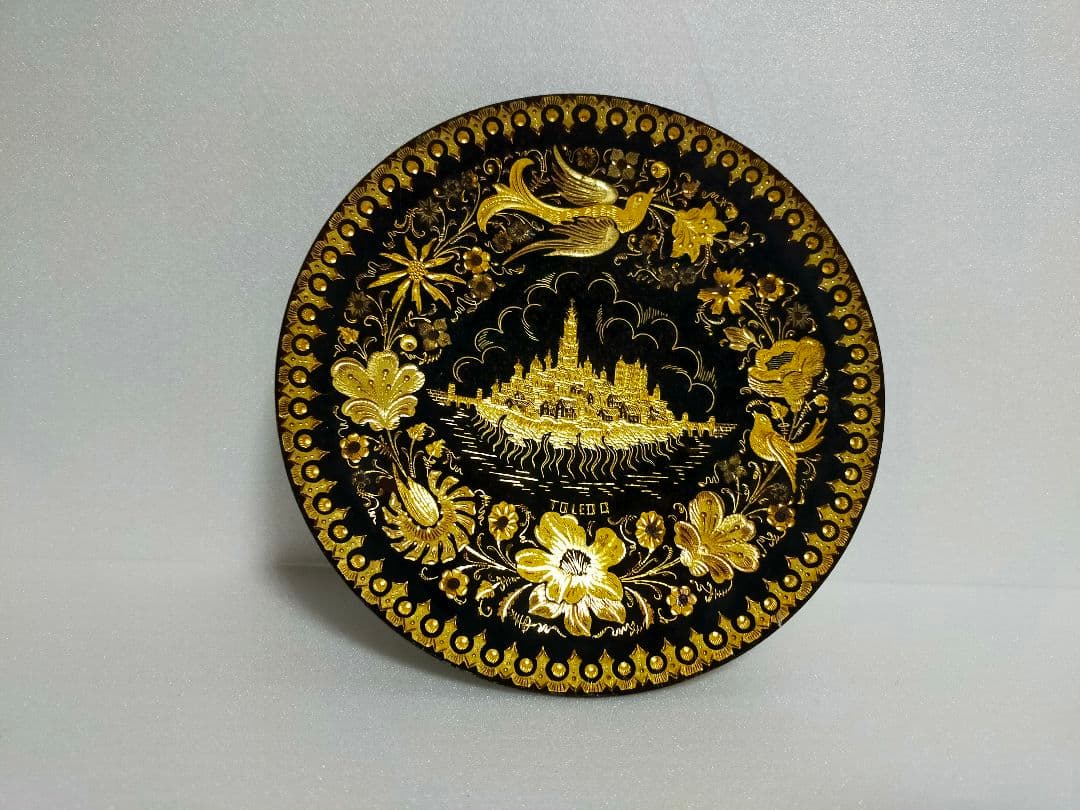 スペイン トレド Damasquinado(ダマスキナード) トレド大聖堂飾り皿