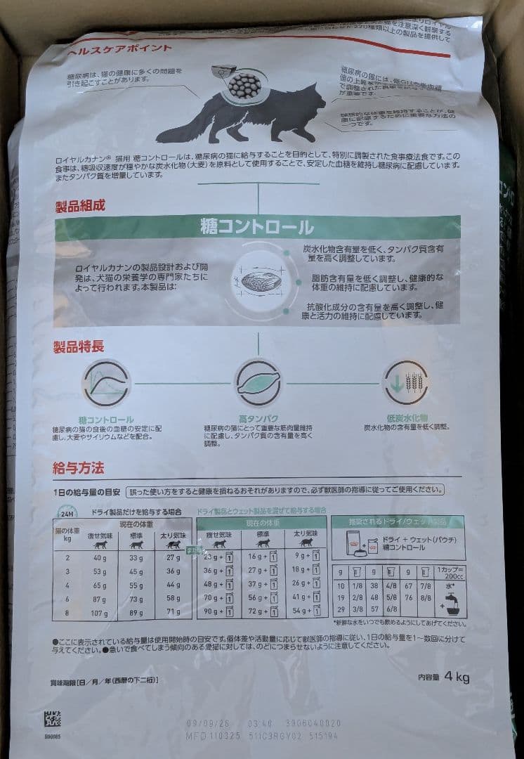  CANIN 糖コントロール 4kg ②