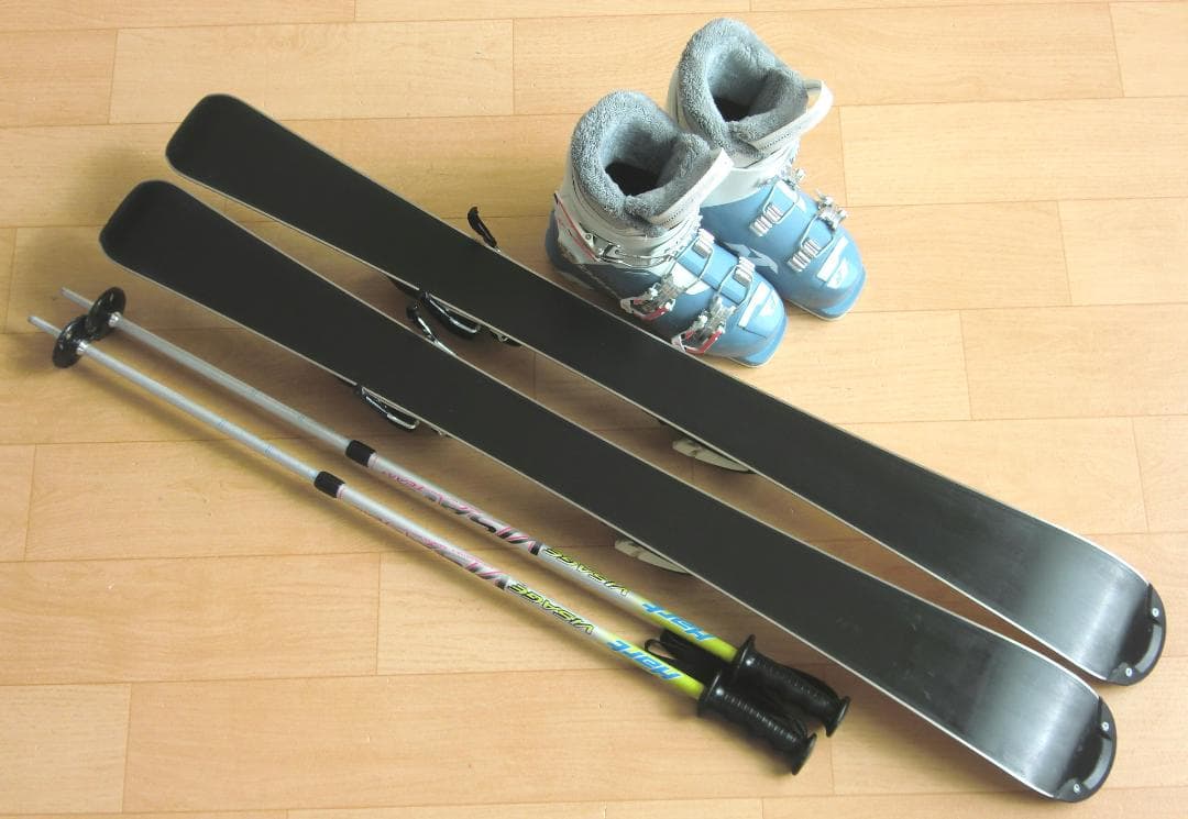 ■■送料無料■NORDICA■子供用スキーセット■板100靴20.5■WAX済■