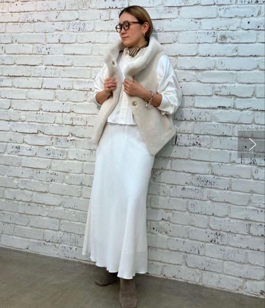 ウィムガゼット テンセル™繊維使用シャツ　白　ホワイト　フリーサイズ