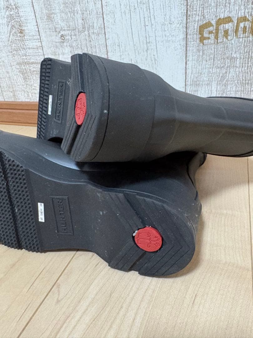 専用25.5〜26㎝★美品HUNTERショートレインブーツUK7ハンター長靴