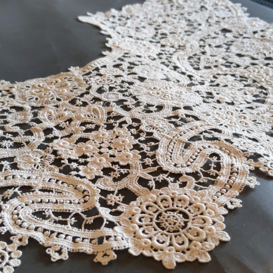 アンティークレース　襟