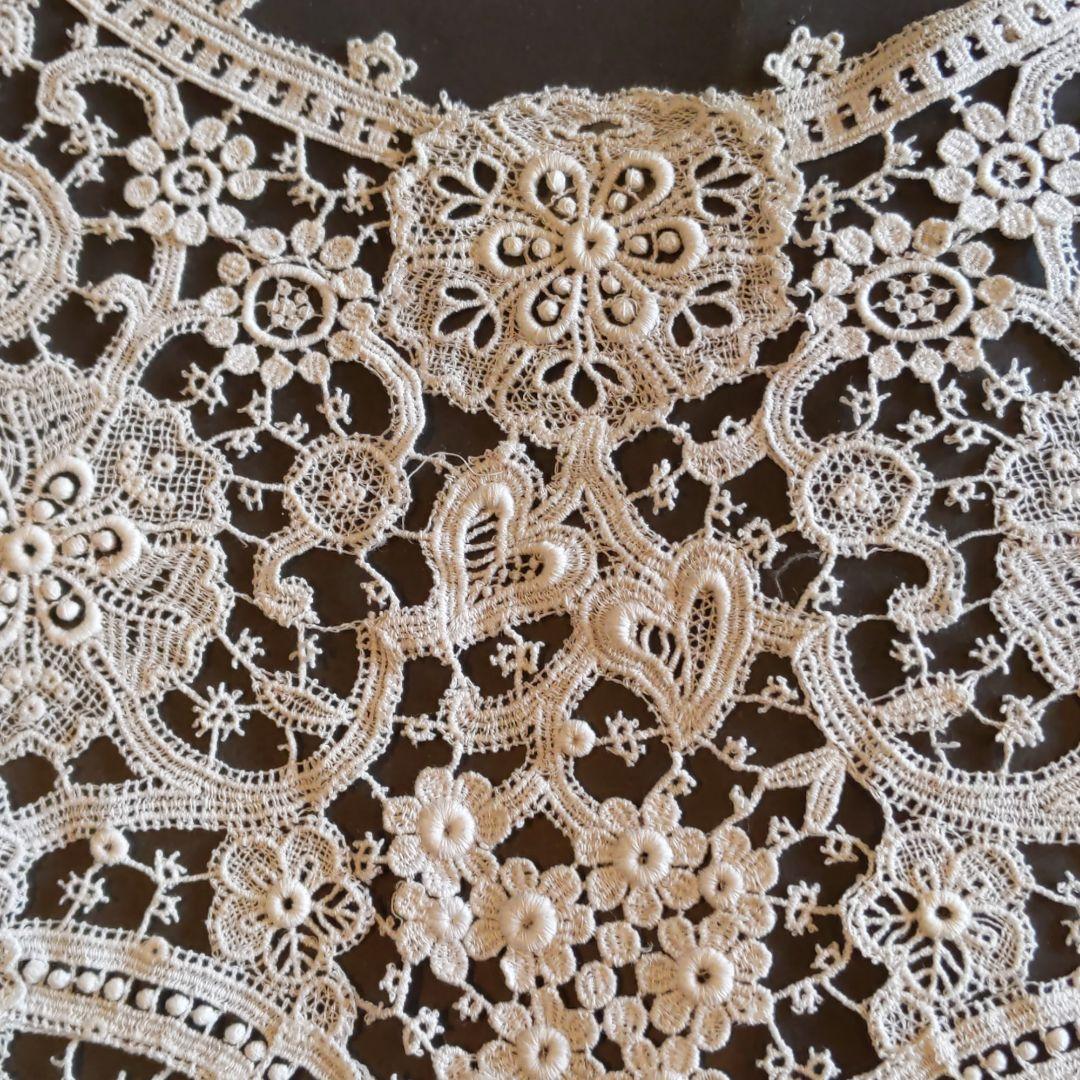 アンティークレース　襟