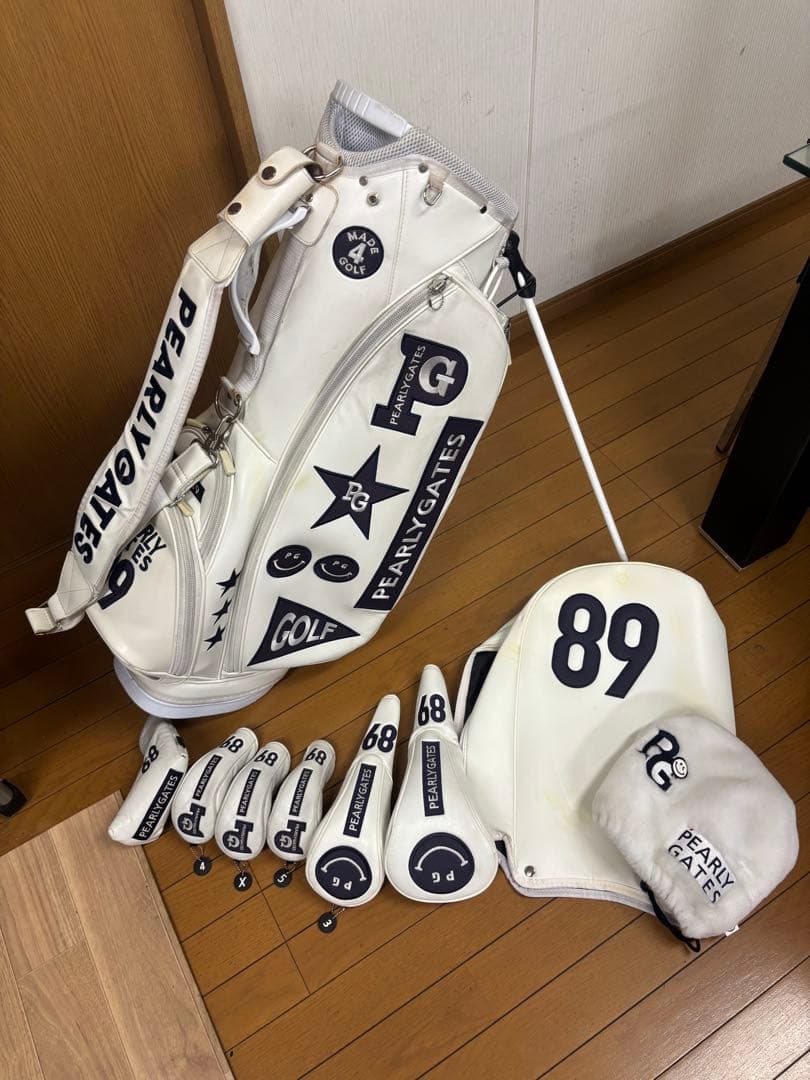 PEARLY GATES キャディバッグ ホワイト ⭐︎各カバーセット⭐︎