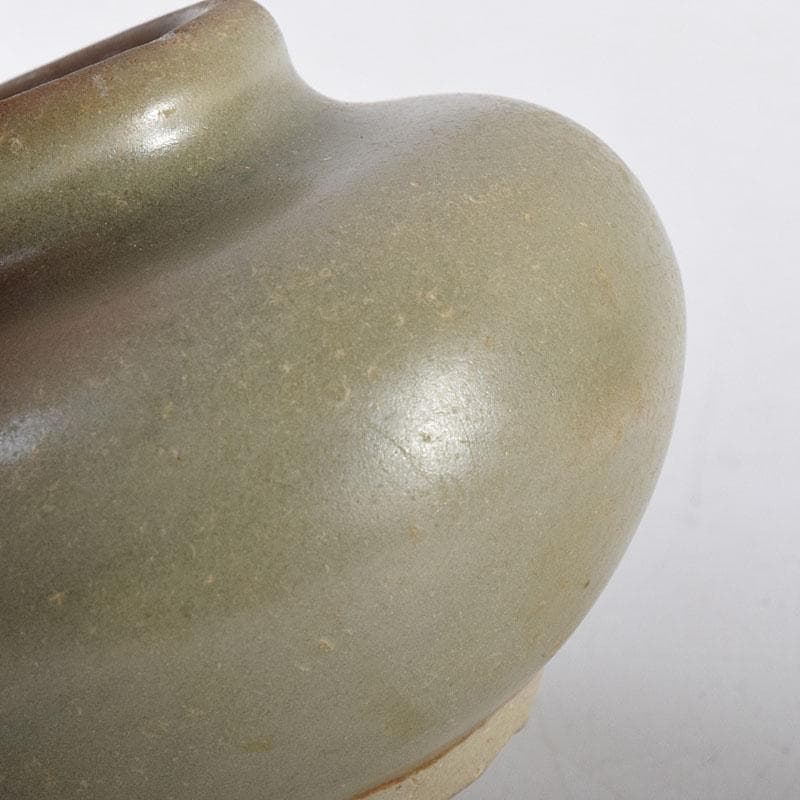 タイ古陶磁　スンコロク　宋胡録　青磁　小壺　時代箱付　V　7227