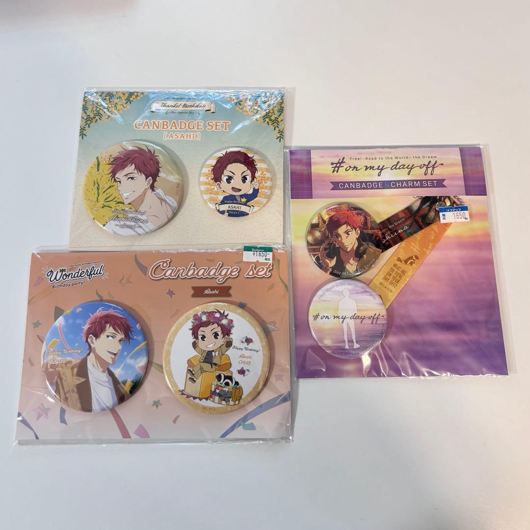 Free! バースデー 缶バッジ 椎名旭